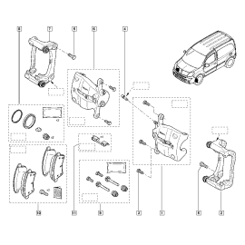 Set placute frana, frana disc - 410608481R